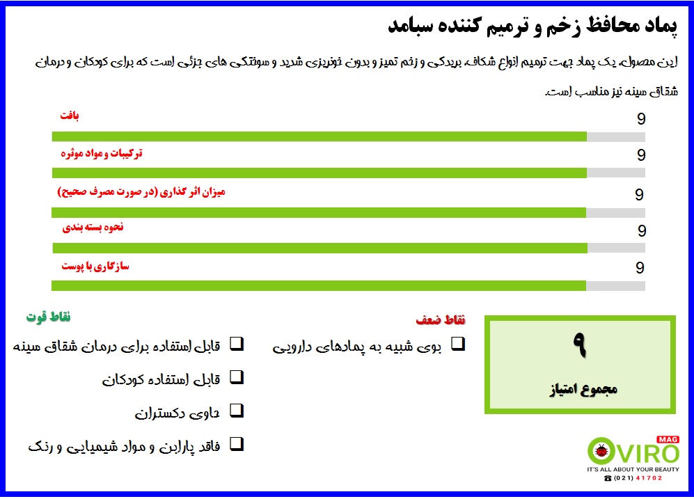 پماد محافظ زخم و ترمیم کننده سبامد