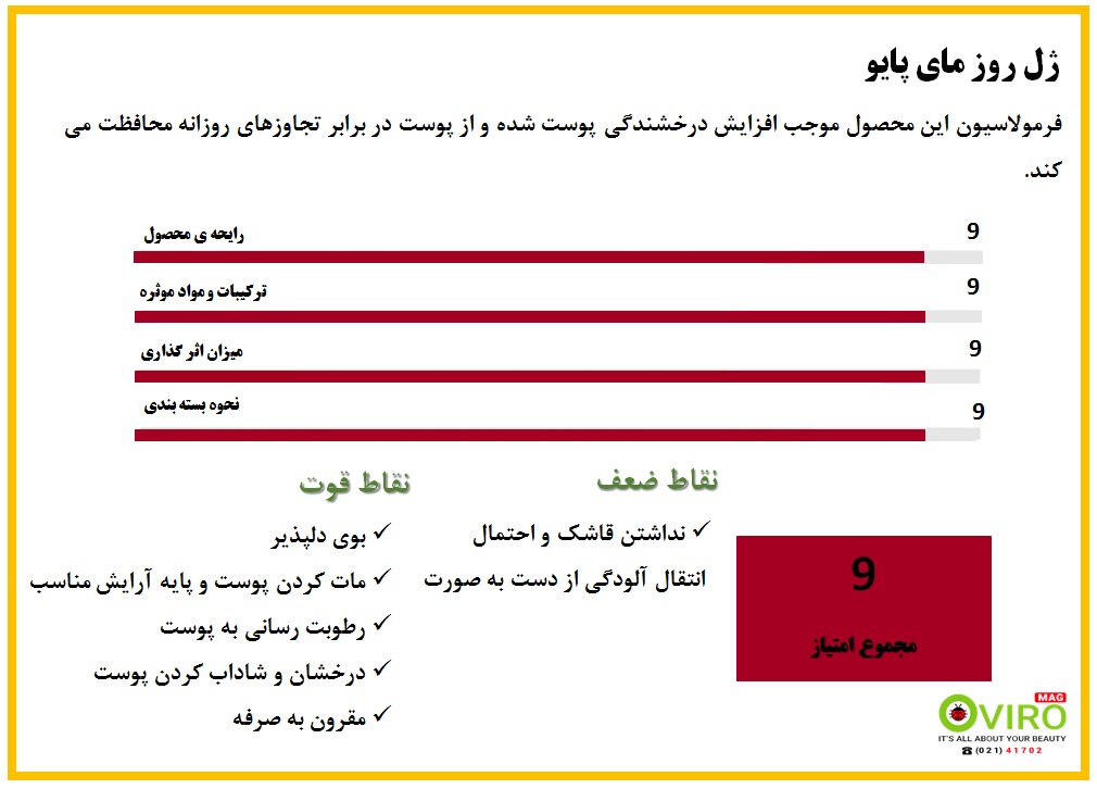 جدول مای پایو