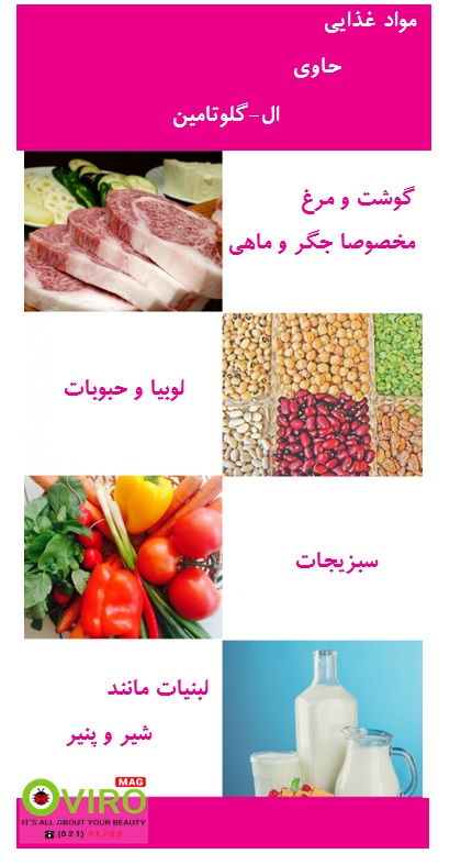 مواد غذایی حاوی گلوتامین